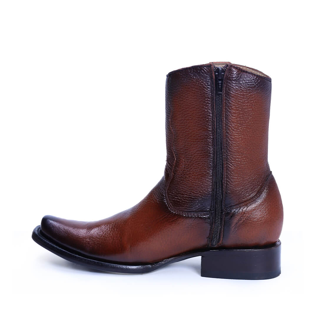 Botín esmeralda de piel de venado PL106 