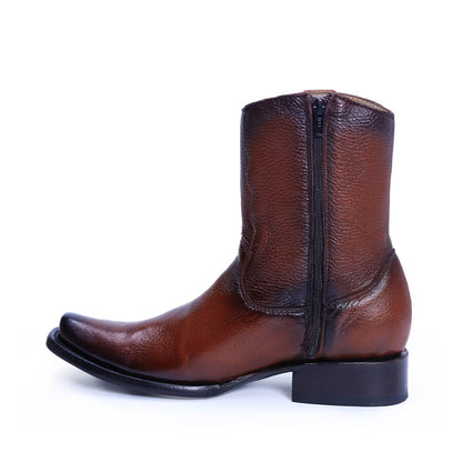 Botín esmeralda de piel de venado PL106 