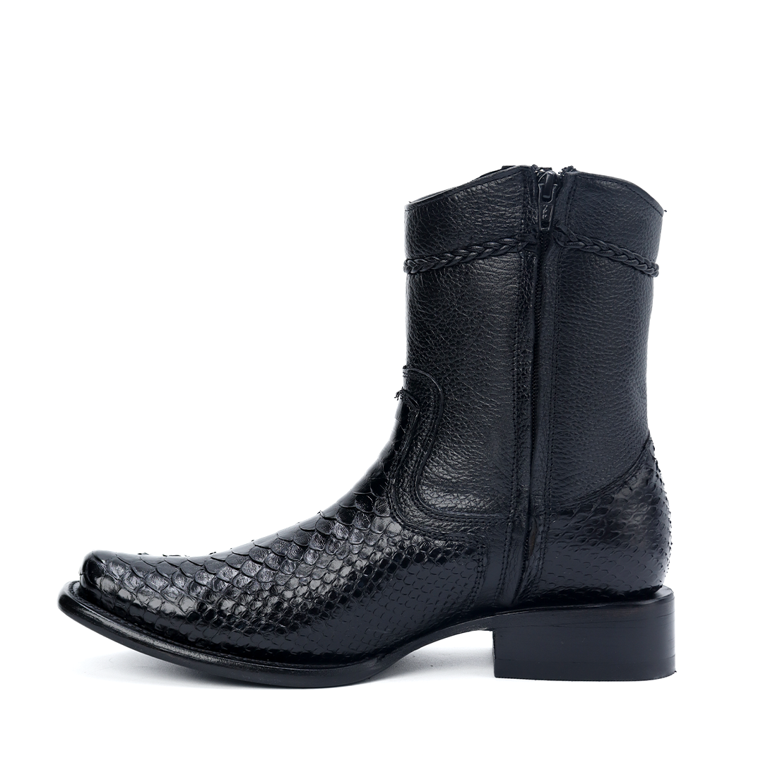 Botín Imperial en Piel de Python Brillante PE130 