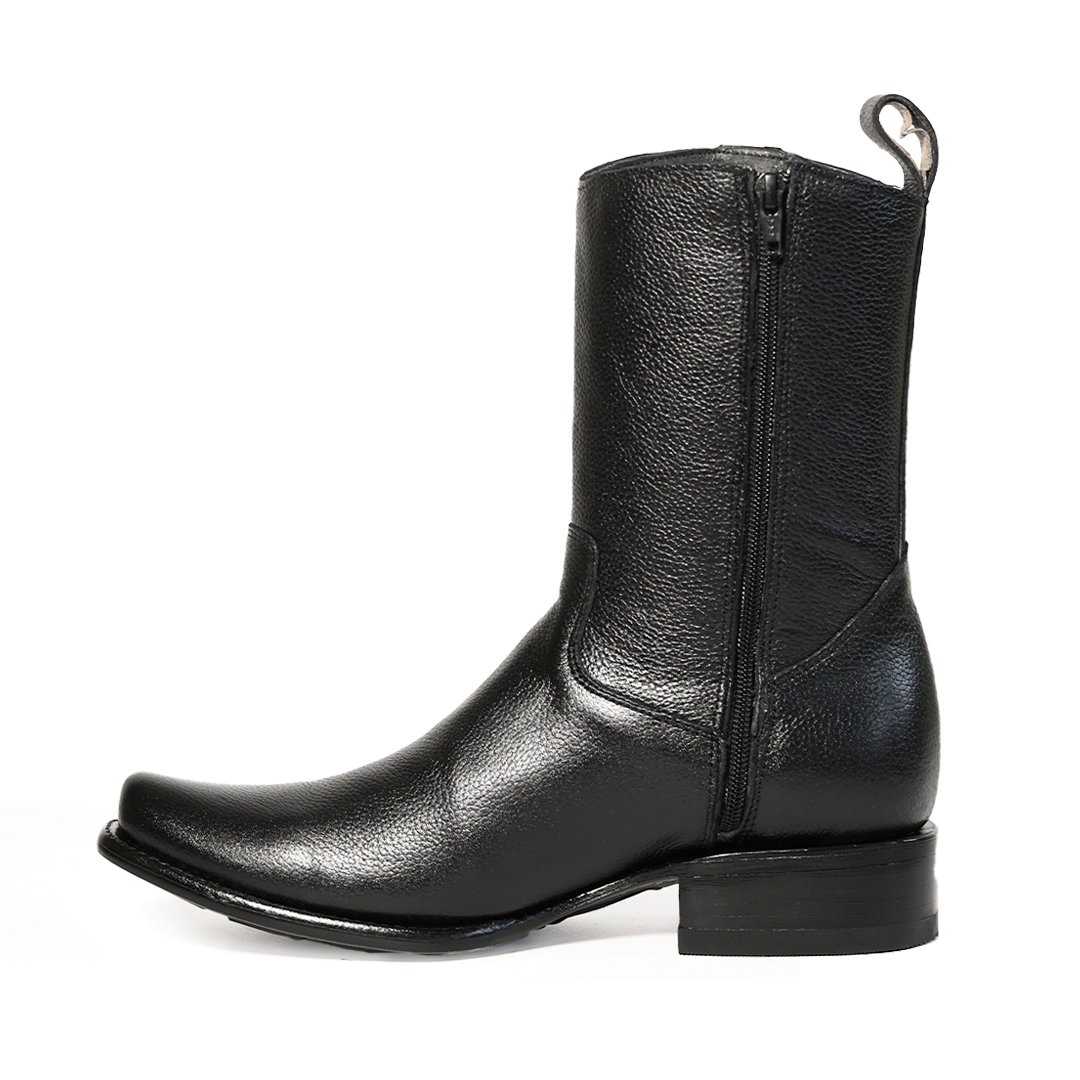 Botín Ébano en Piel de Res PL207 