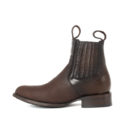 Botín Oro en Piel de Cuello de Toro PL209