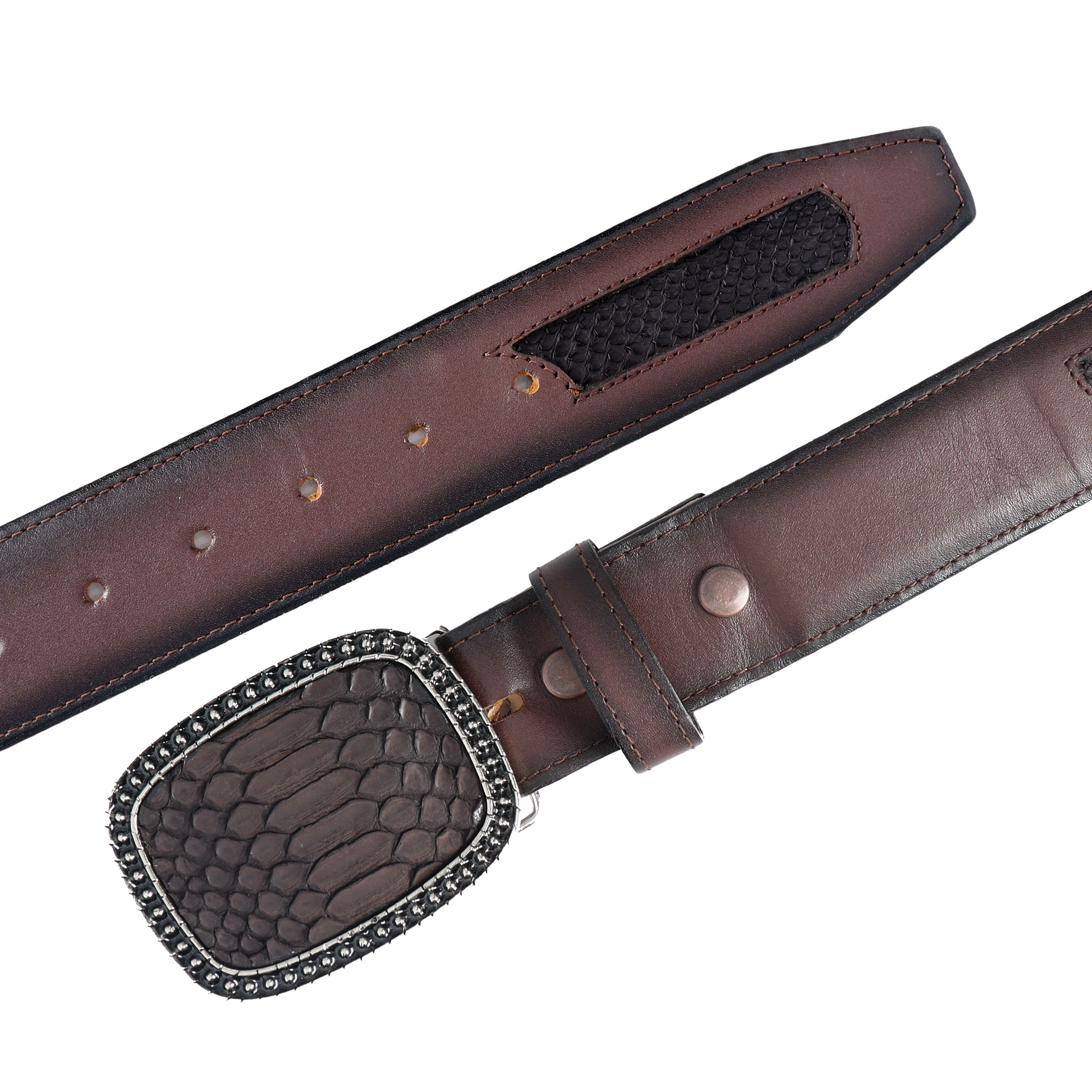 Cinto Soberano en Piel de Python PE467 