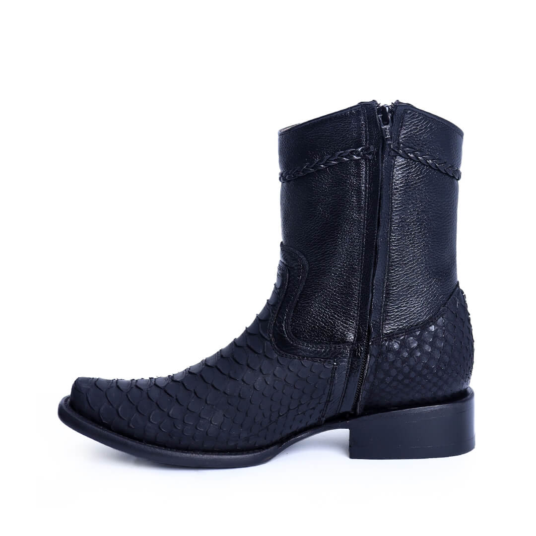 Botín Imperial en Piel de Python Nobuck PE101 