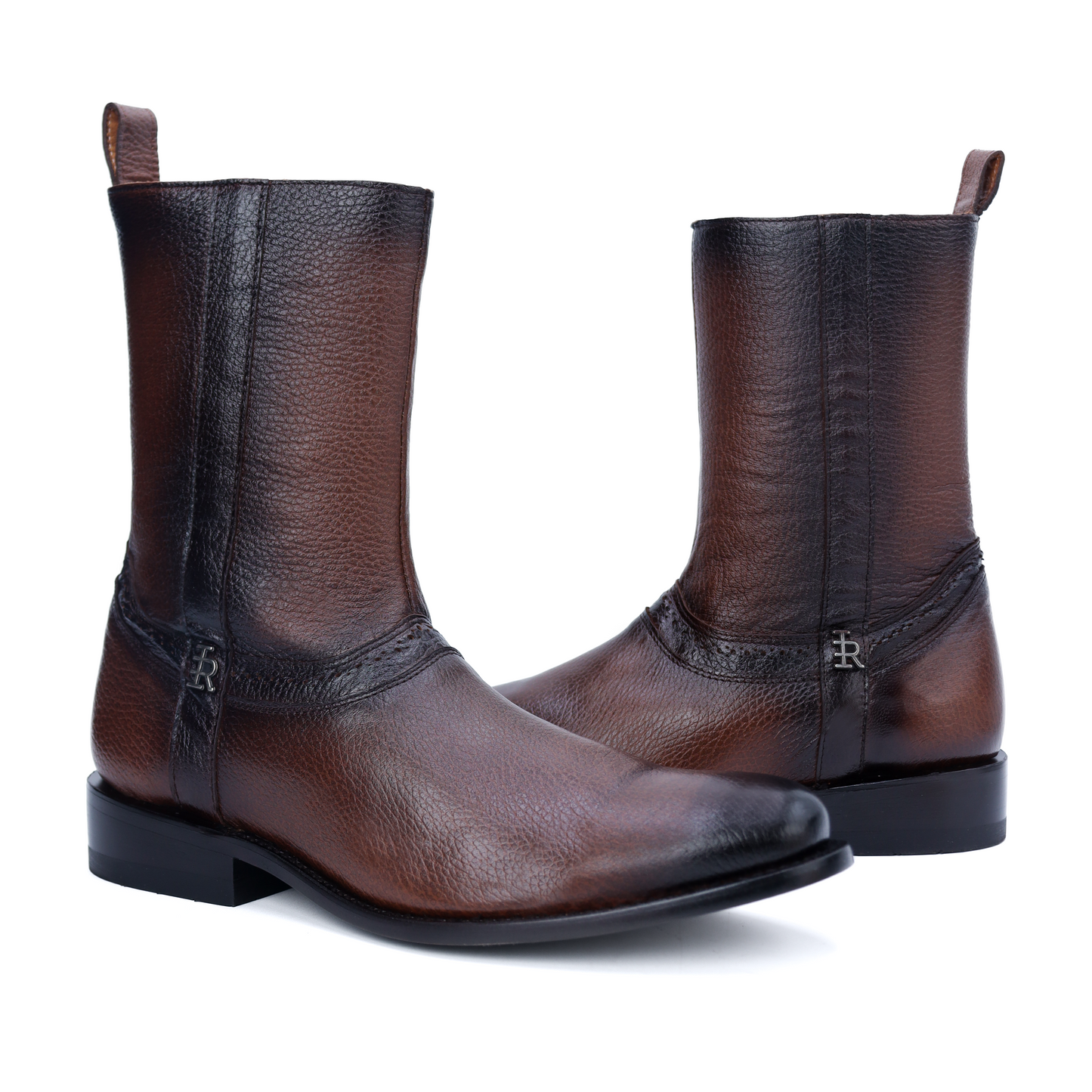 Botín Oro en Piel de Venado PL116 