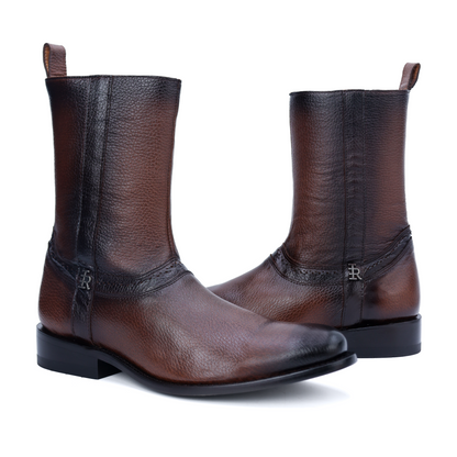 Botín Oro en Piel de Venado PL116 