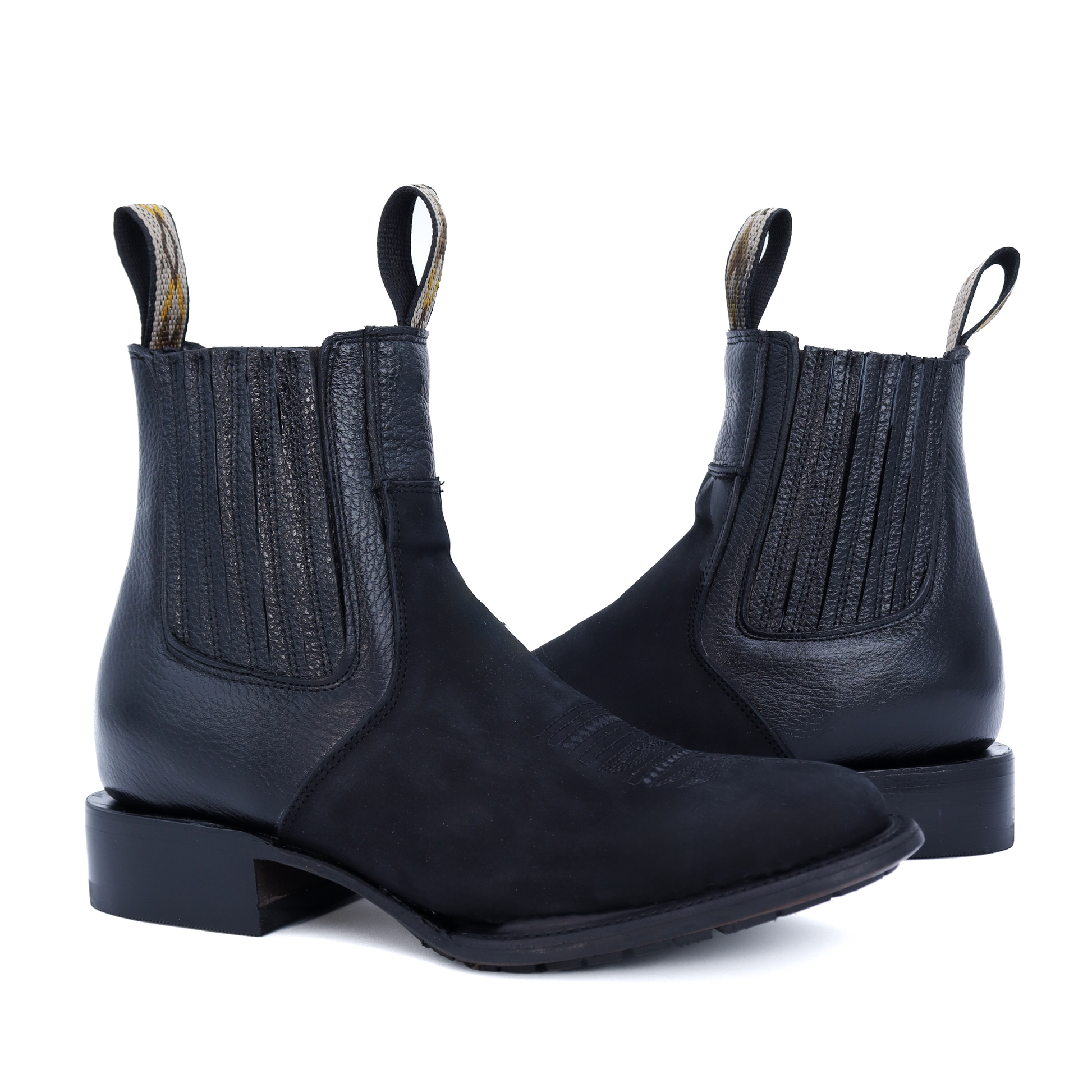 Botín Charro en Piel de Res acabado Nobuck PE903 