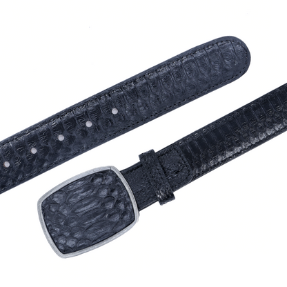 Cinto Exótico en Piel de Python Brillante PE466 