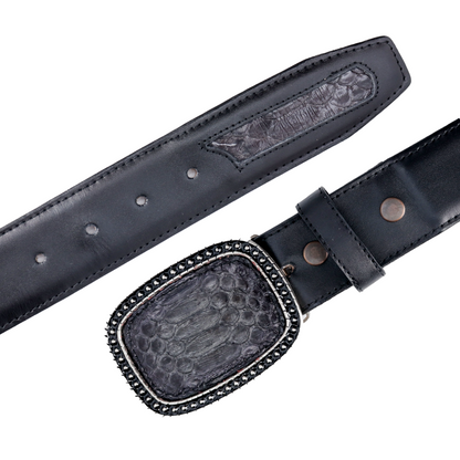 Cinto Soberano en Piel de Python PE467
