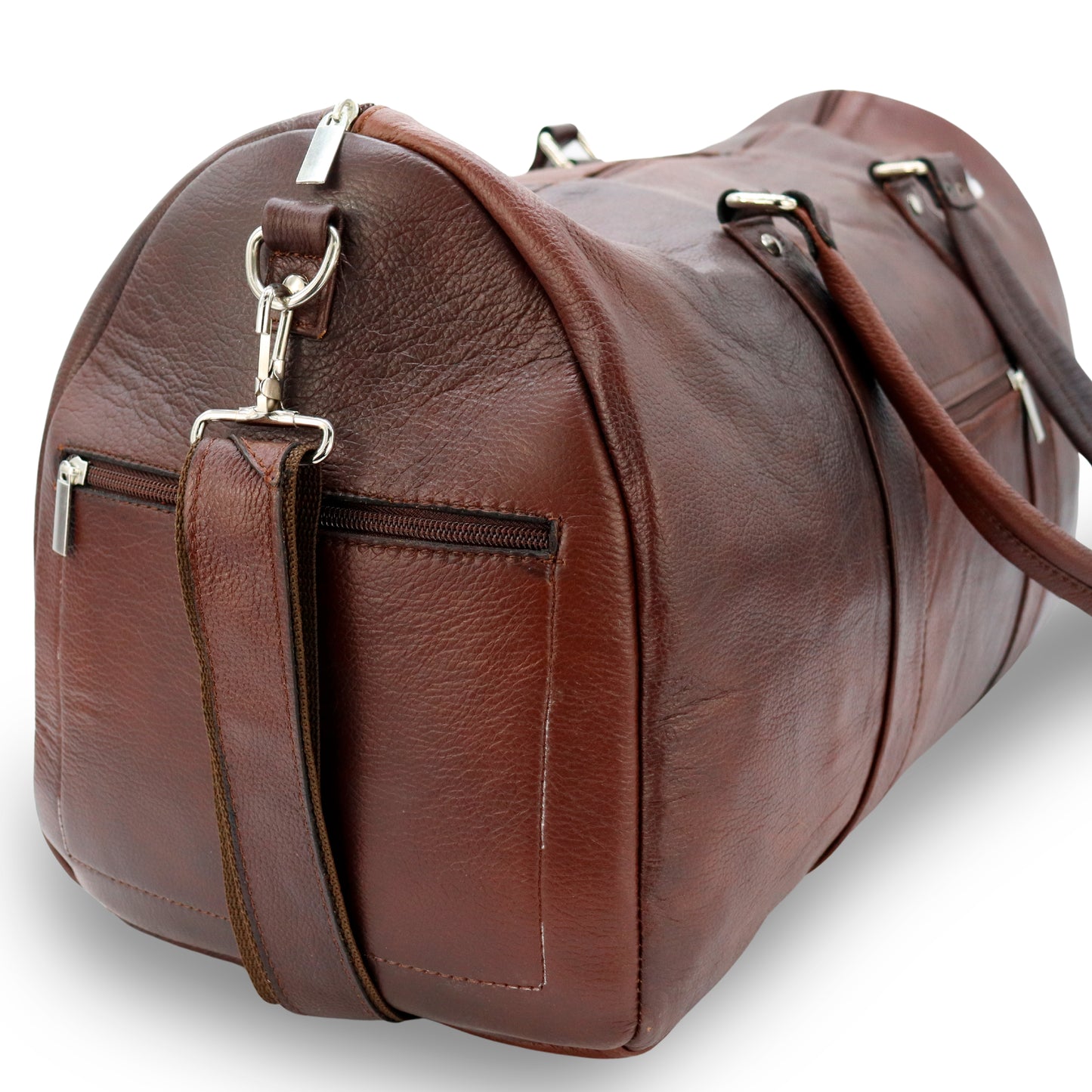 PE 420 Genuine Cowhide Leather Suitcase