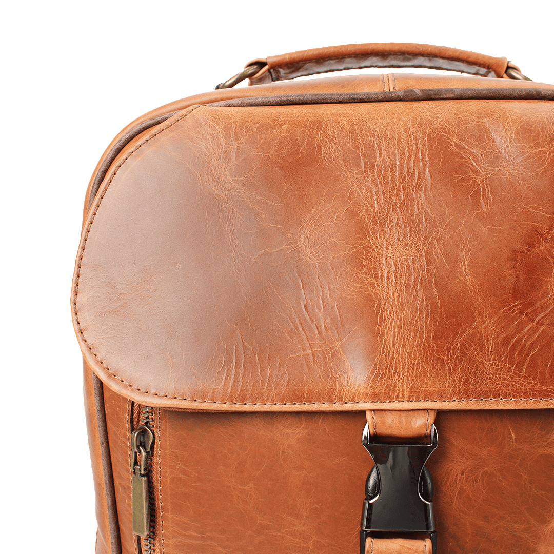 Mochila de Piel con Hebilla Lock PE1001