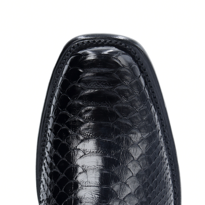 Botín Imperial en Piel de Python Brillante PE130 