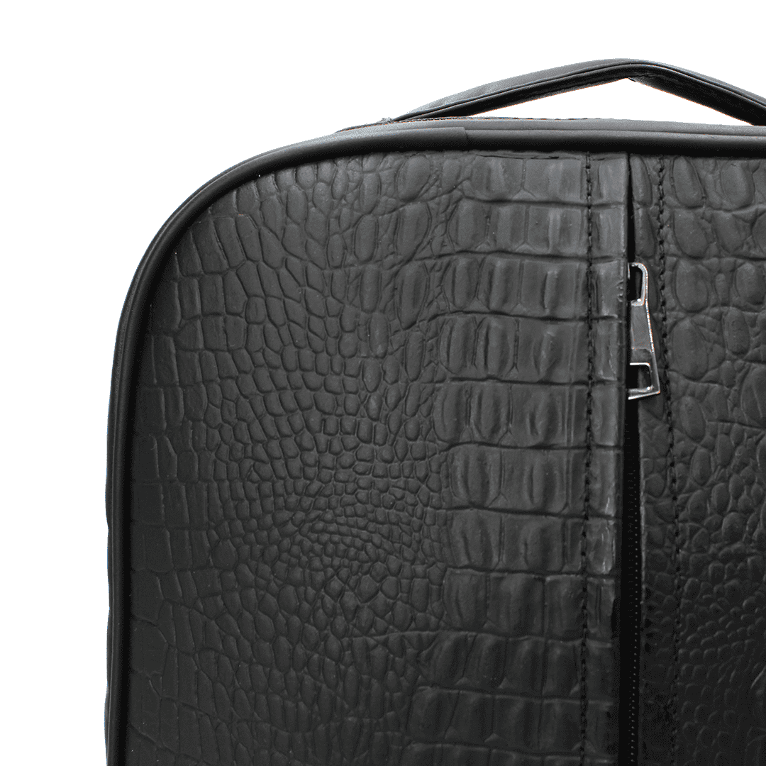 Mochila de Piel con Textura de Cocodrilo PE1003