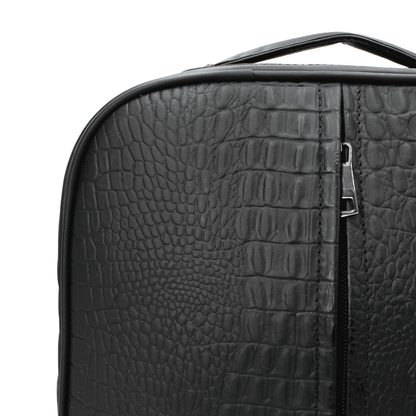 Mochila de Piel con Textura de Cocodrilo PE1003