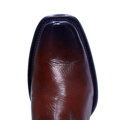 Botín esmeralda de piel de venado PL106 