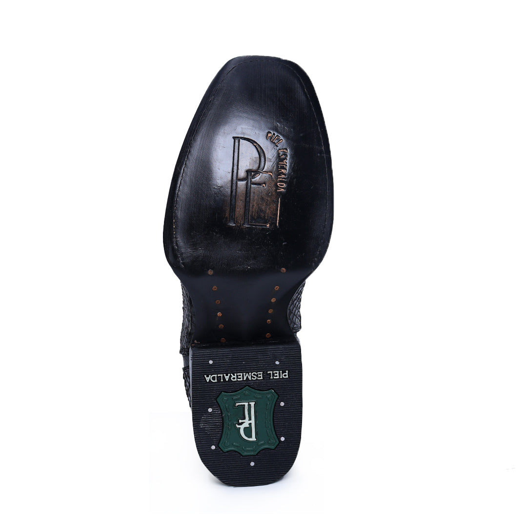 Botín Esmeralda Piel de Venado PL106 - Piel Esmeralda 