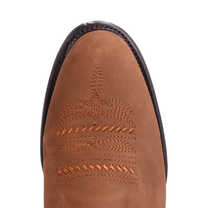 Botín Charro en Piel de Res acabado Nobuck PE903 