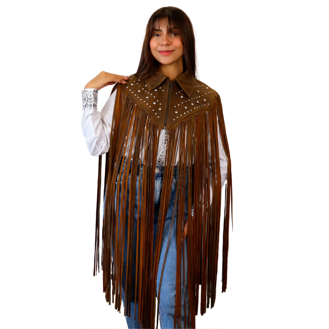 Poncho de piel para dama PWR451