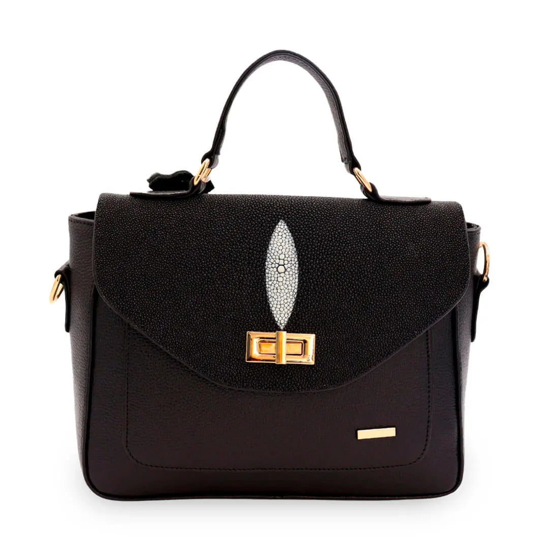 Bolso de Mano de Piel de Mantarraya PE464 