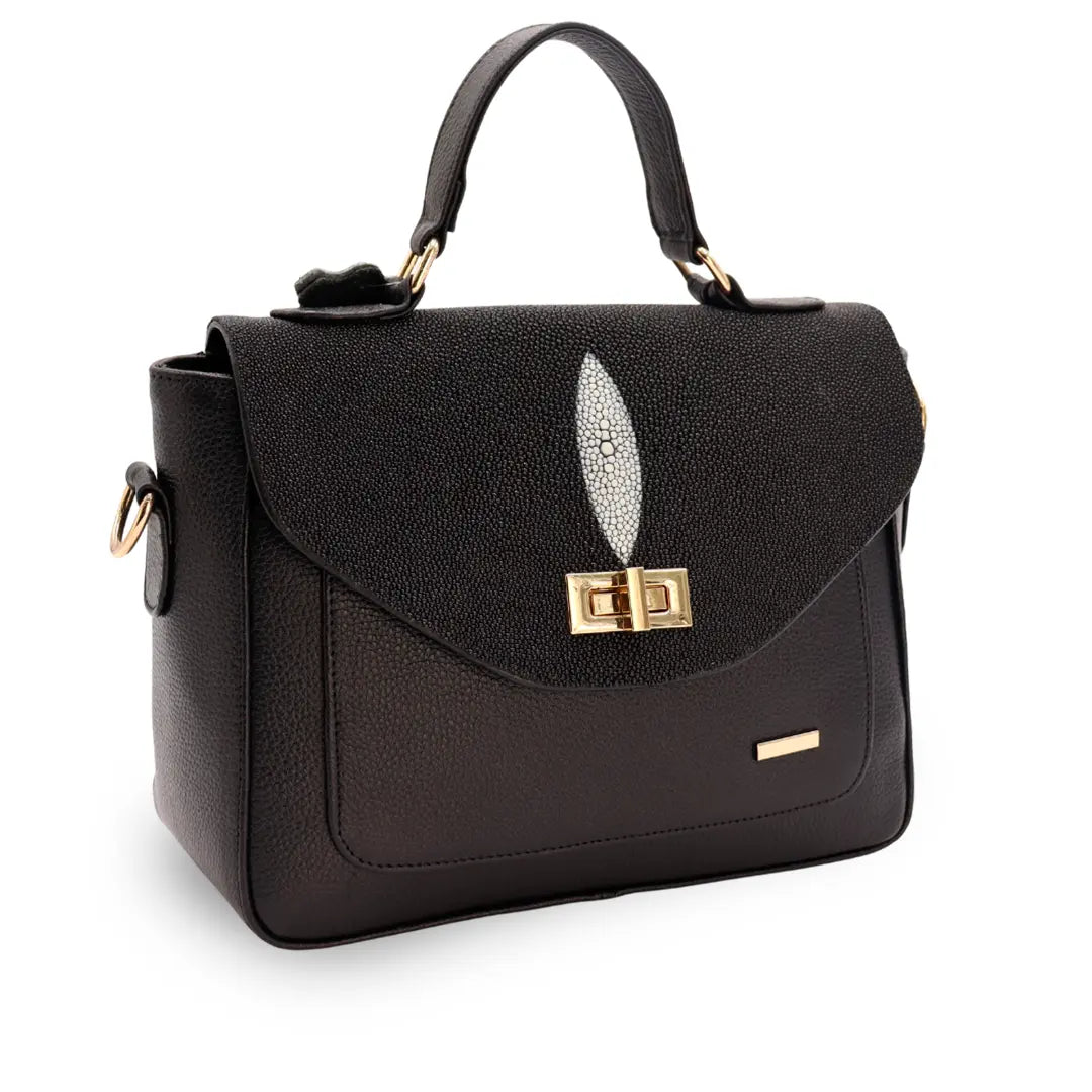 Bolso de Mano de Piel de Mantarraya PE464 