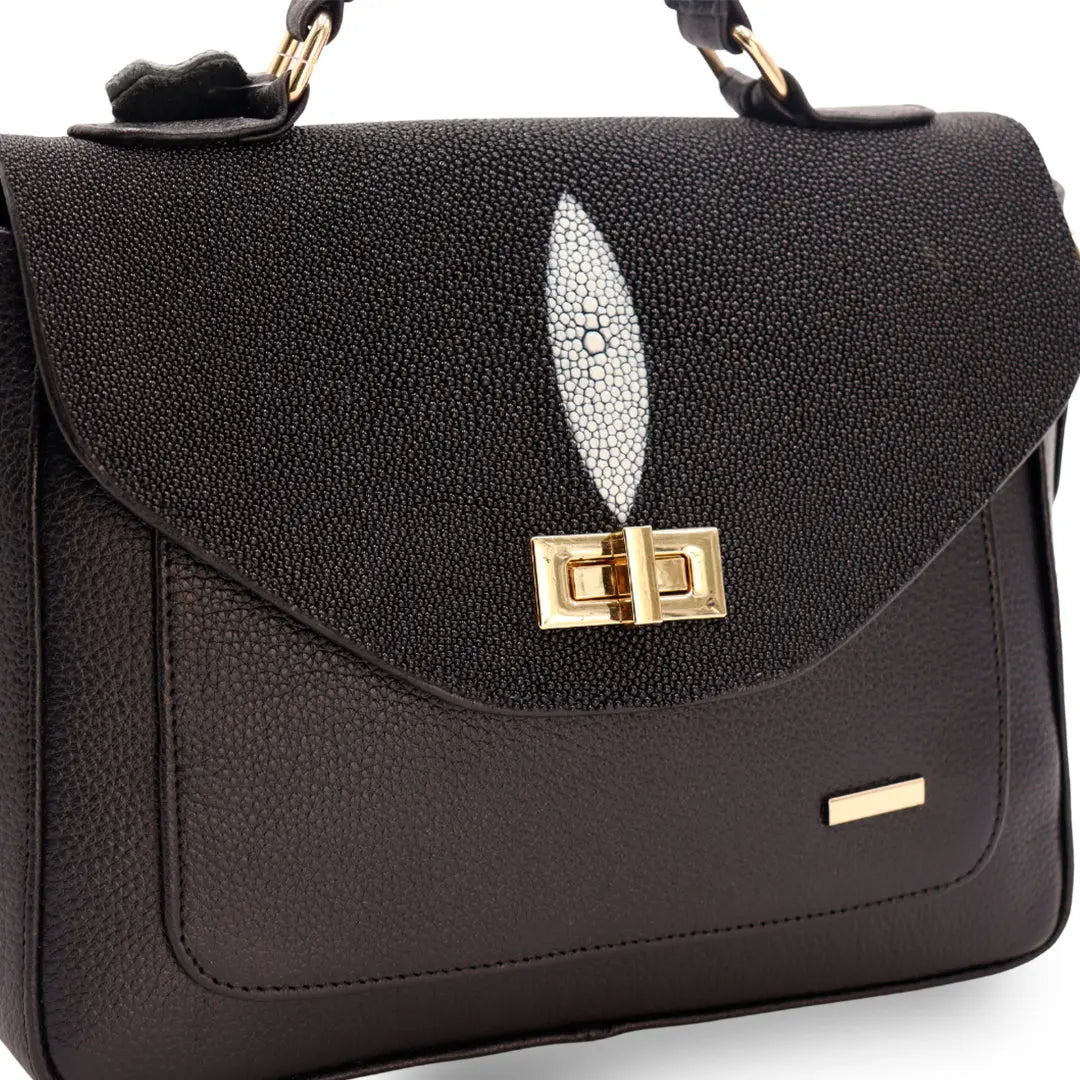 Bolso de Mano de Piel de Mantarraya PE464 