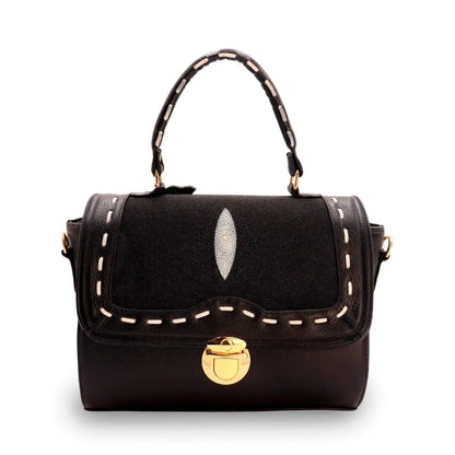 Bolso de Mano de Piel de Mantarraya PE465 