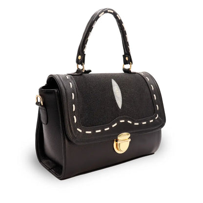 Bolso de Mano de Piel de Mantarraya PE465 