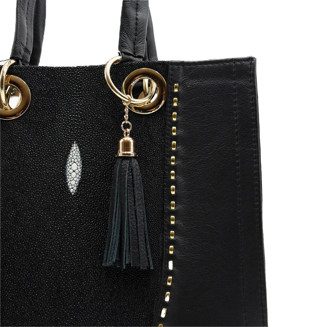 Bolso de Mano de Piel de Mantarraya PE469 