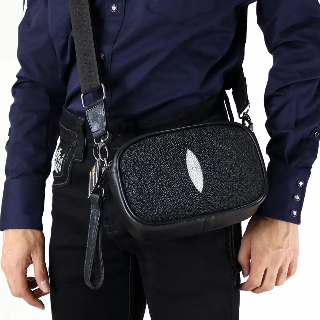 Bolso de Mano de Piel de Mantarraya PE480 