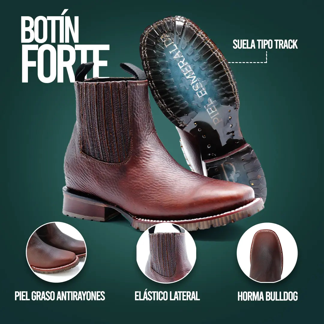 Botín Forte de piel original PL101 