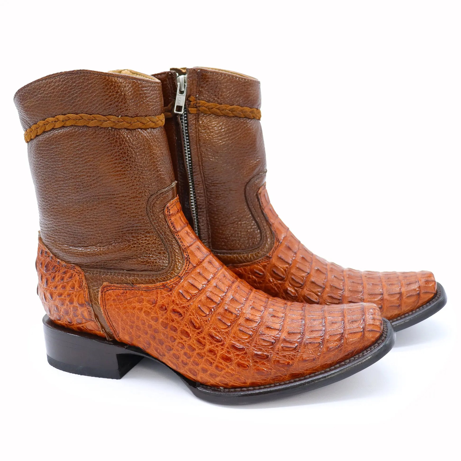 Botín esmeralda de piel original PE109  3690.00