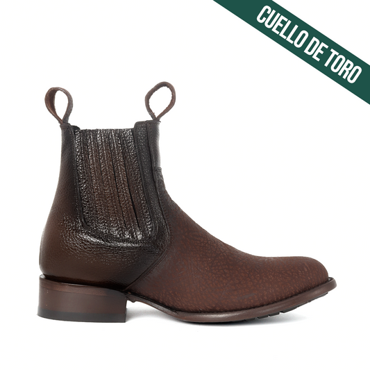 Botín Oro en Piel de Cuello de Toro PL209