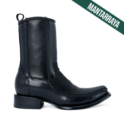 Sultan Boot in Shiny Python Leather PL126