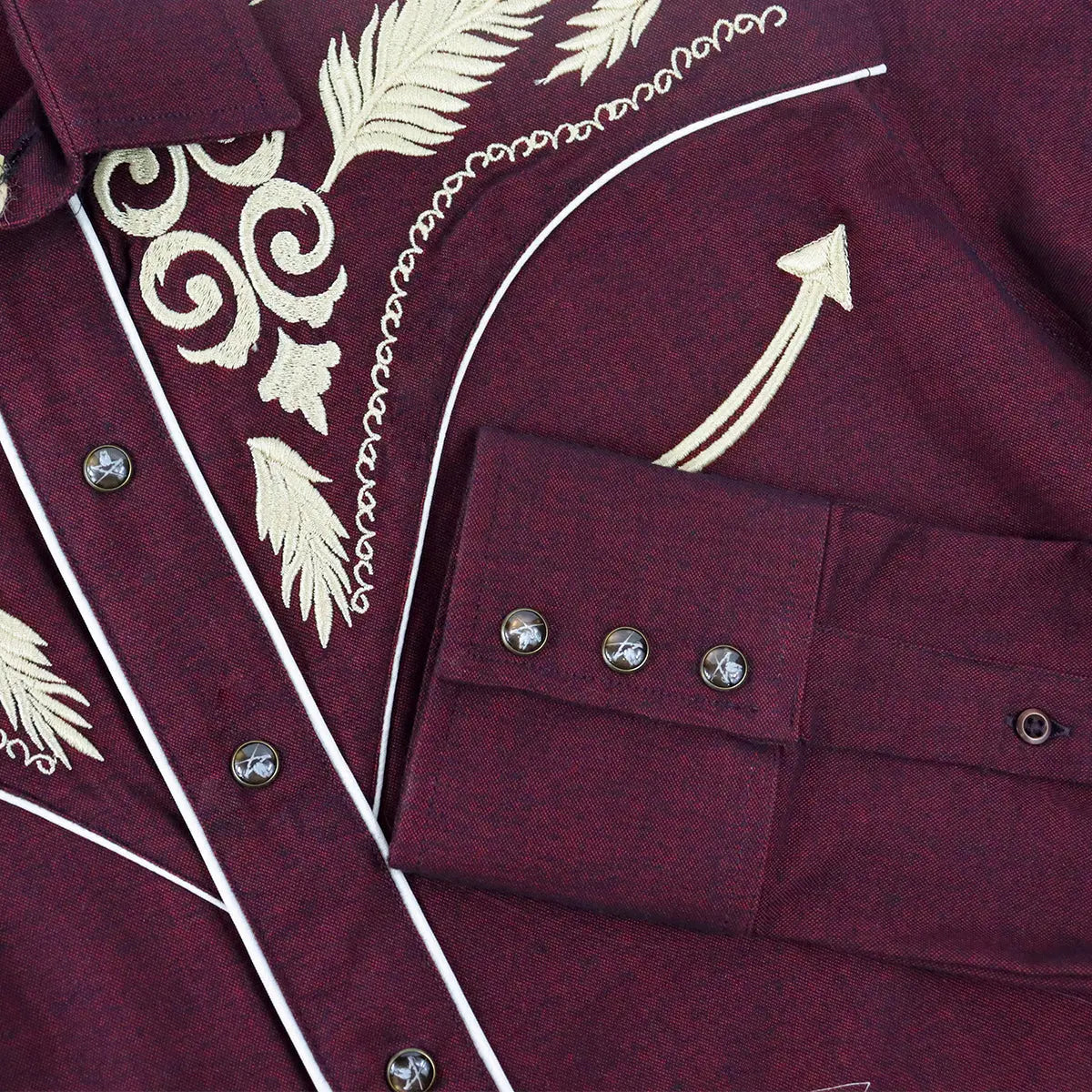 Camisa vaquera Bordado Pluma PE508 