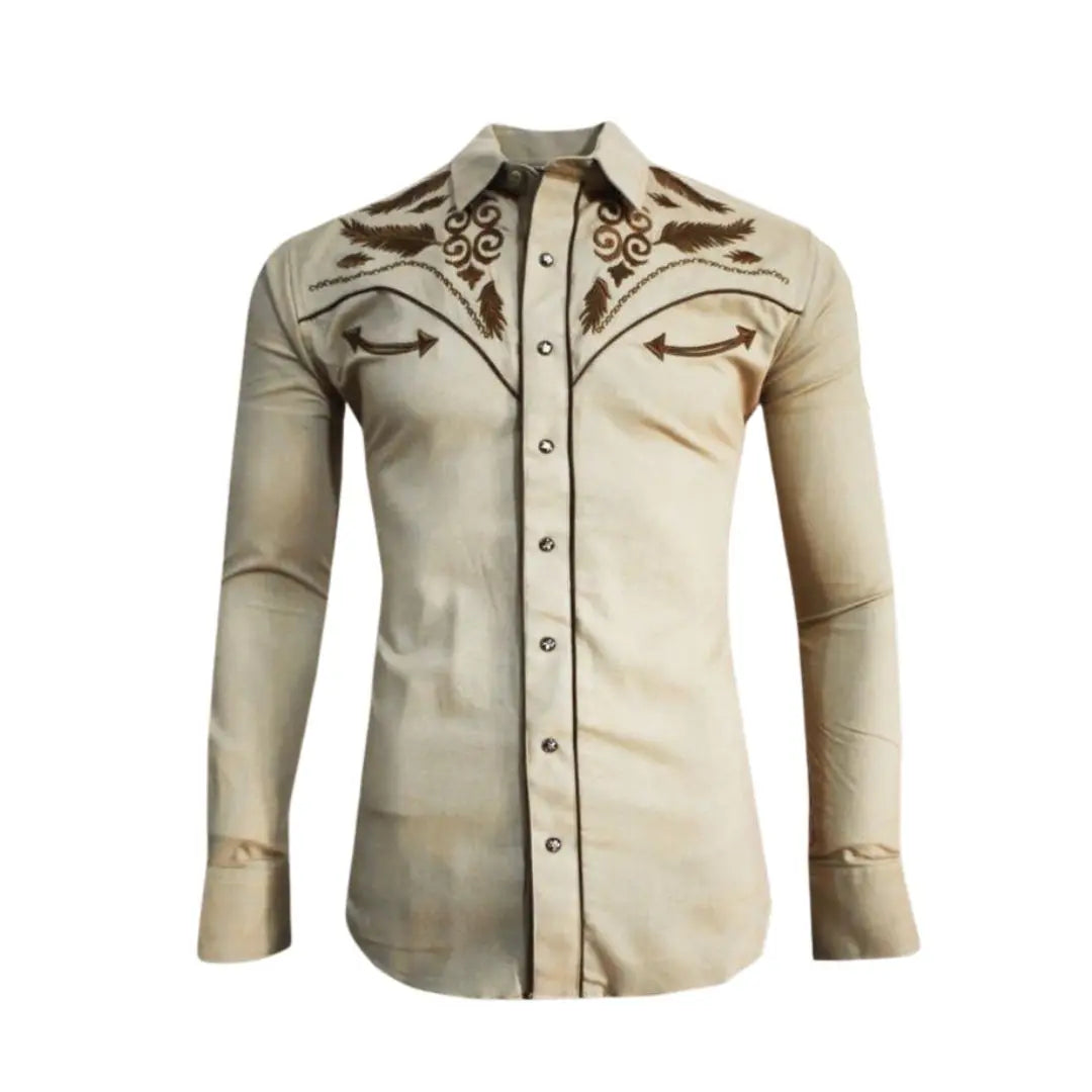 Camisa vaquera Bordado Pluma PE509  490.00