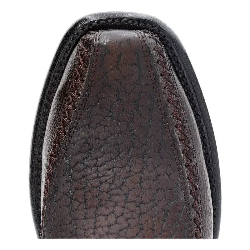 Botín Vaquero De Piel Cuello De Toro Para Hombre