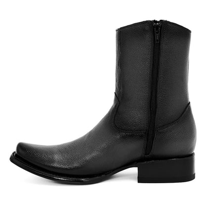 Botín Vaquero Esmeralda En Autentica Piel De Res Para Hombre