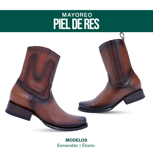 Mayoreo | Botín en piel de res