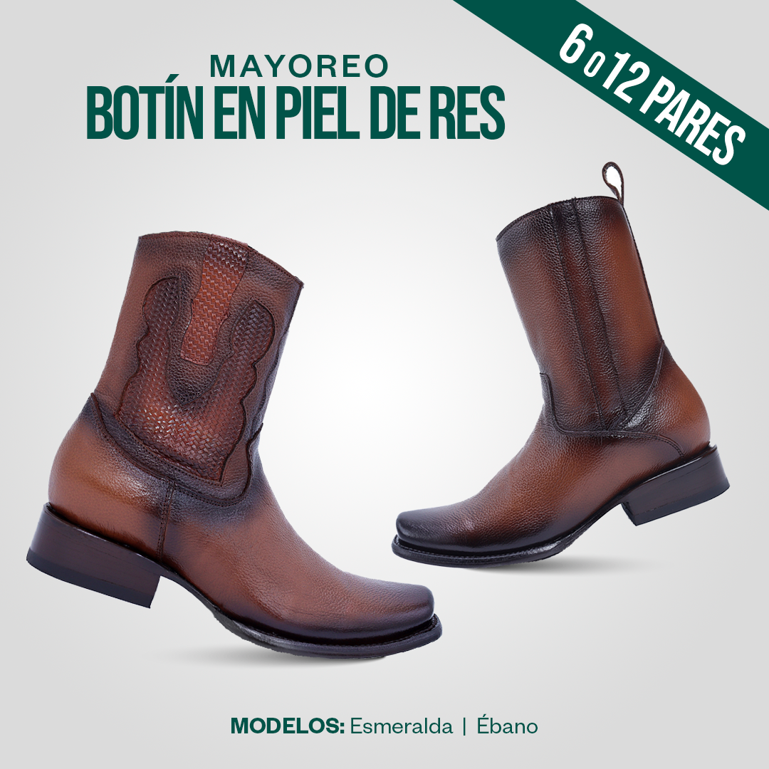 Mayoreo | Botín en piel de res
