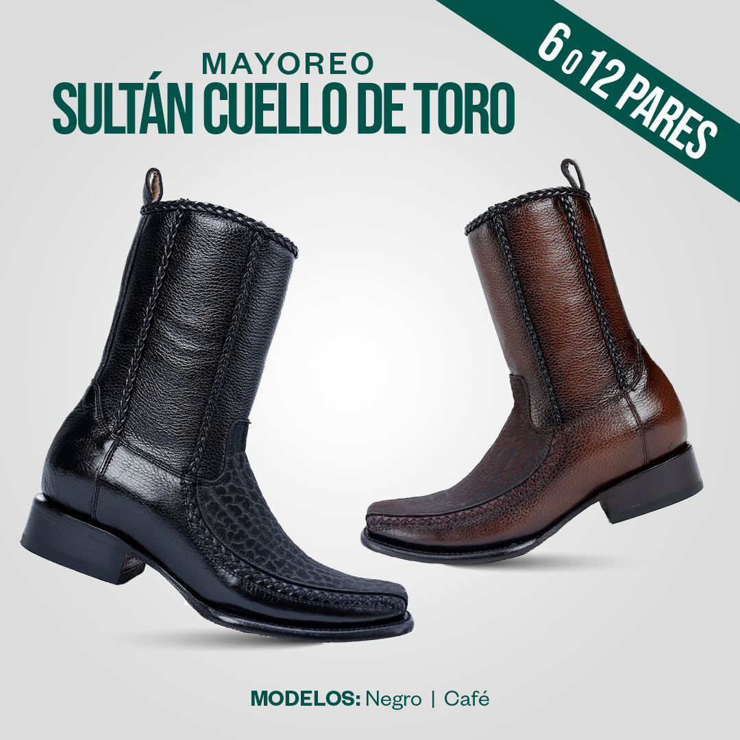 Mayoreo | Botín Sultán en piel de cuello de toro