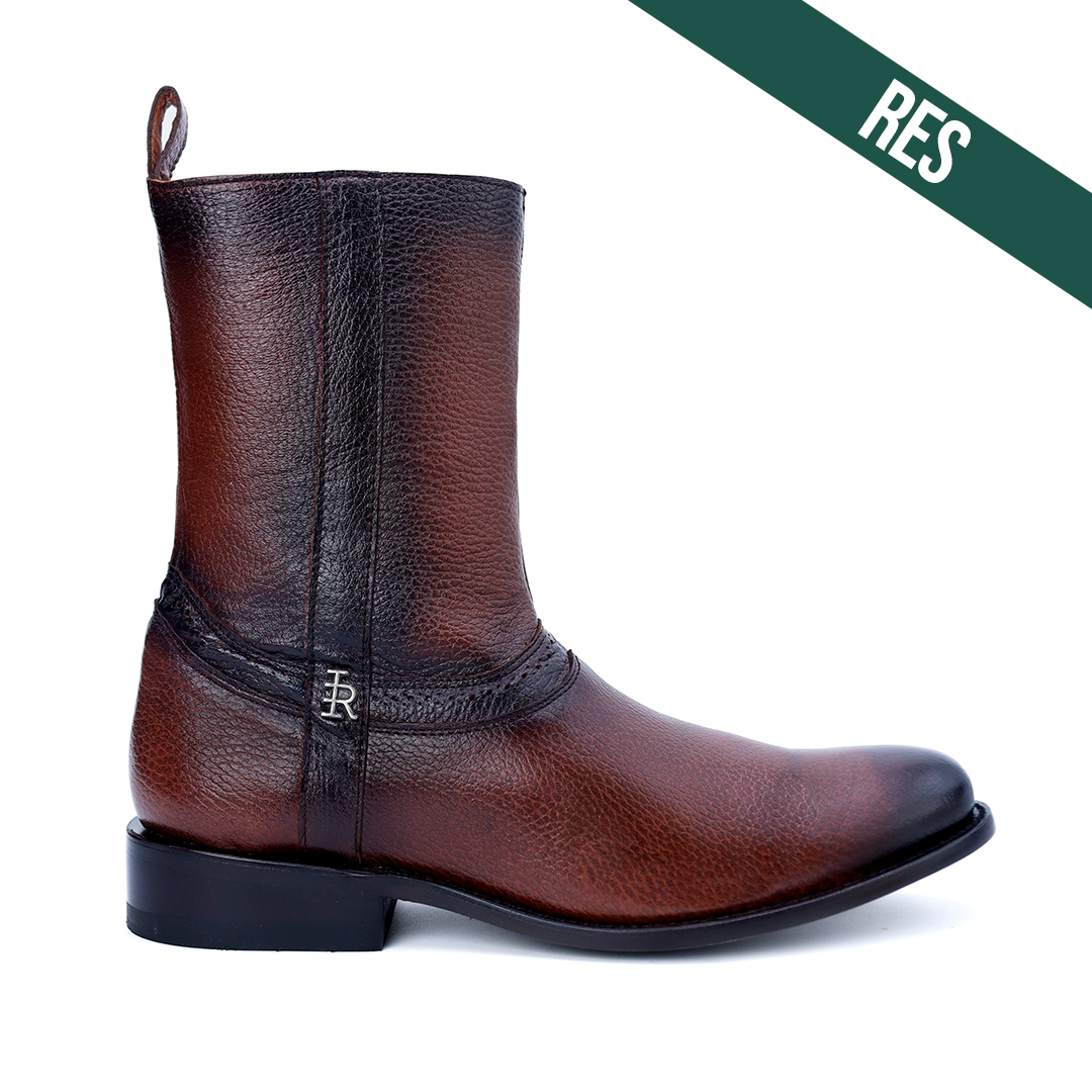 Botín Oro en Piel de Venado PL116 