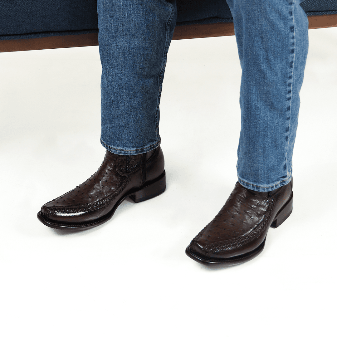 Botín Sultán en Piel de Avestruz PL125 