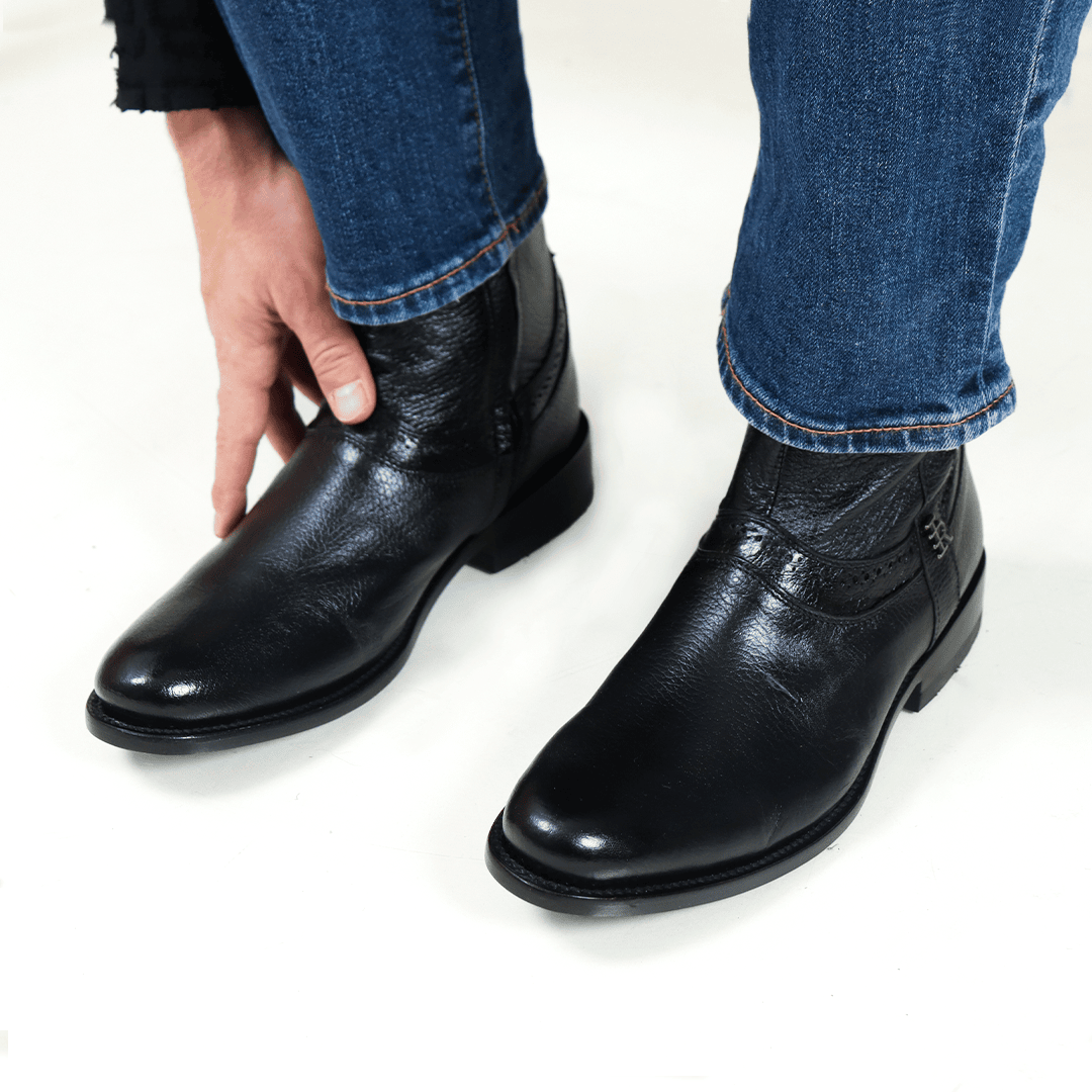 Botín Oval en Piel de Venado PL116 