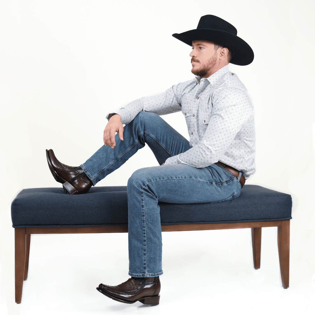 Botín Sultán en Piel de Avestruz PL125 